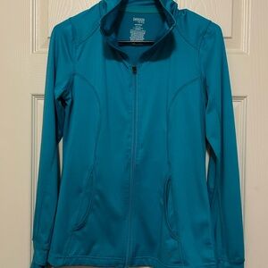 Blue athletic fitted jacket